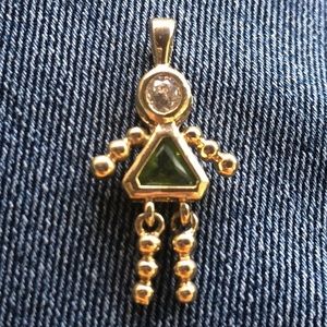 🌟Gold over Sterling Silver Person Pendant